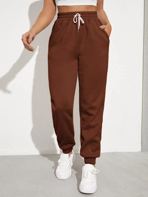 Buy online Brown Solid Joggers from Bottom Wear for Men by Ivoc for ₹600 at  70% off | 2024 Limeroad.com