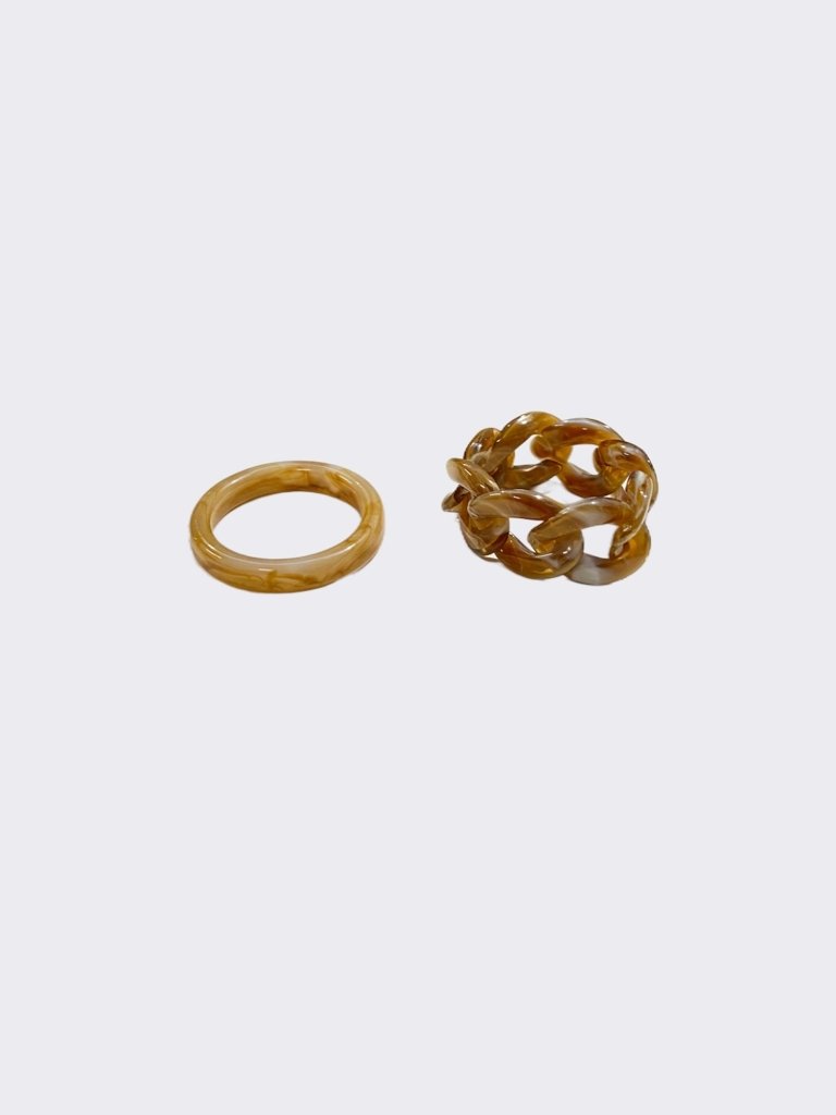 In A Haze Chunky Ring Set